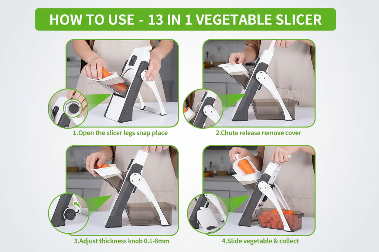 13-in-1 Vegetable Slicer How to Use