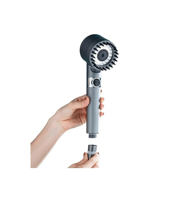 High Pressure Hair Dryer-Shaped Shower Head – 3 Pressure Settings, Filter & Massage Mode