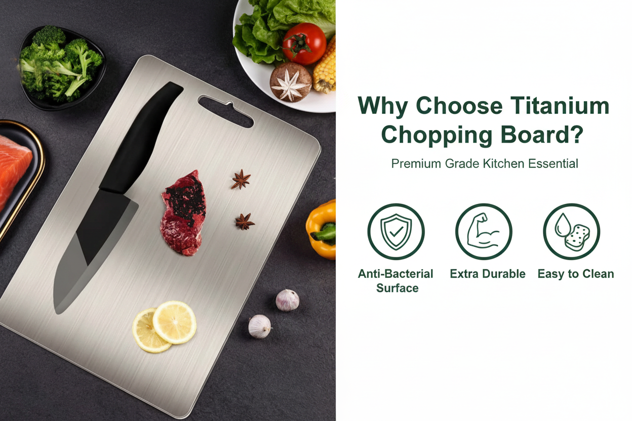 Titanium Chopping Board Benefit Slide